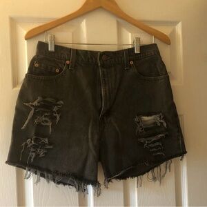 Levi's 550 High Rise Relaxed Fit Cutoffs - Size 12 (#89)